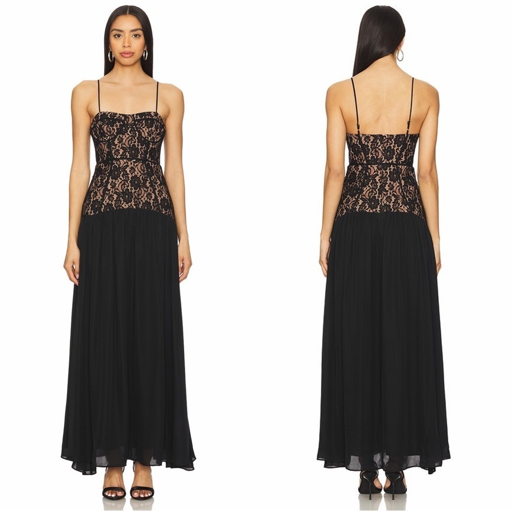 Cami NYC Corsica Black Lace Dress